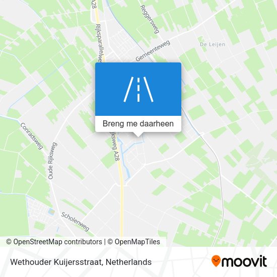 Wethouder Kuijersstraat kaart