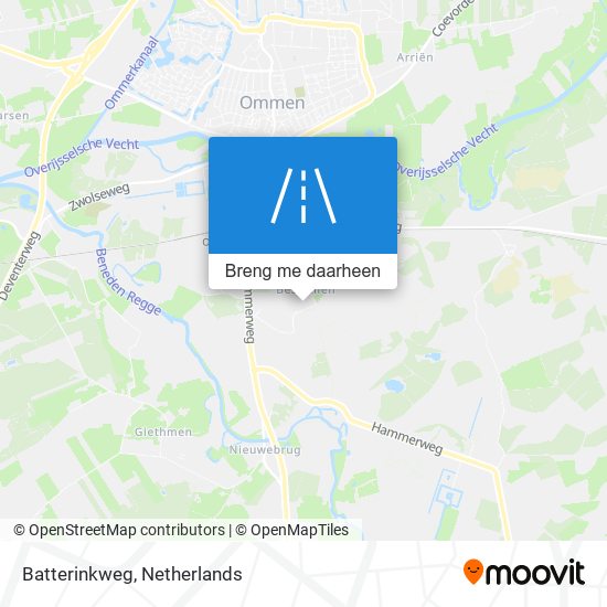 Batterinkweg kaart