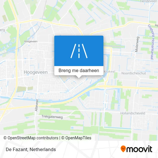 De Fazant kaart