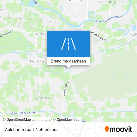 Aalshorsterpad kaart