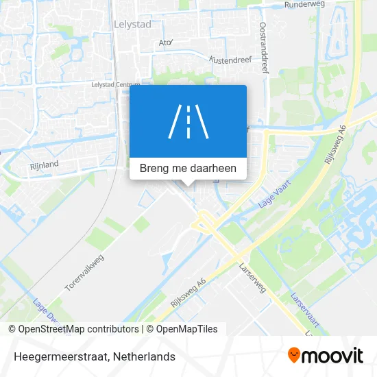 Heegermeerstraat kaart