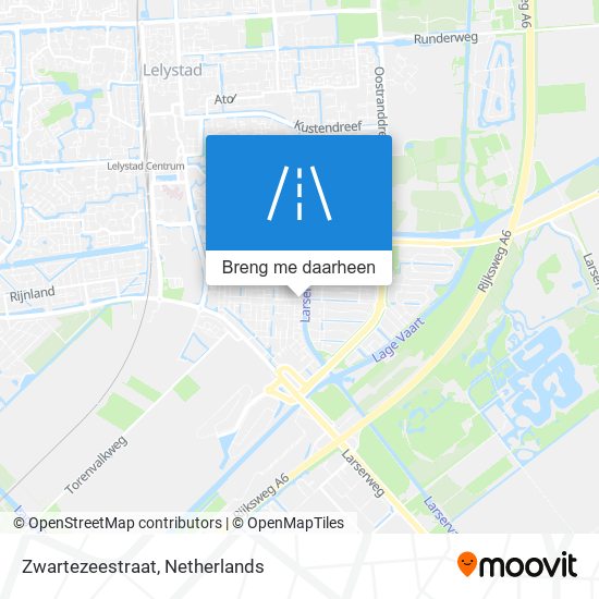 Zwartezeestraat kaart