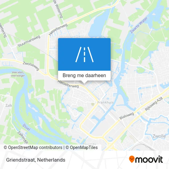Griendstraat kaart