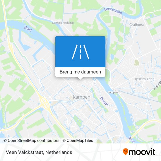 Veen Valckstraat kaart