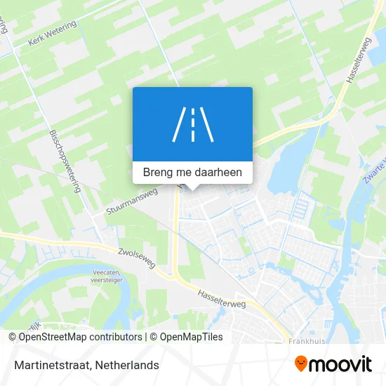 Martinetstraat kaart