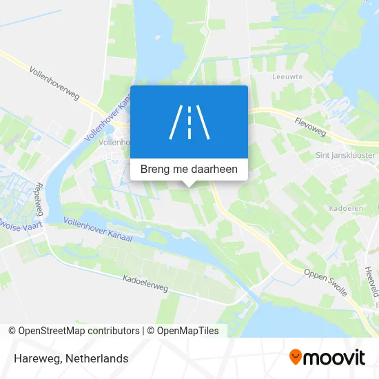 Hareweg kaart