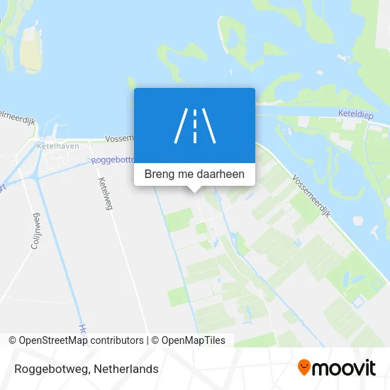 Roggebotweg kaart