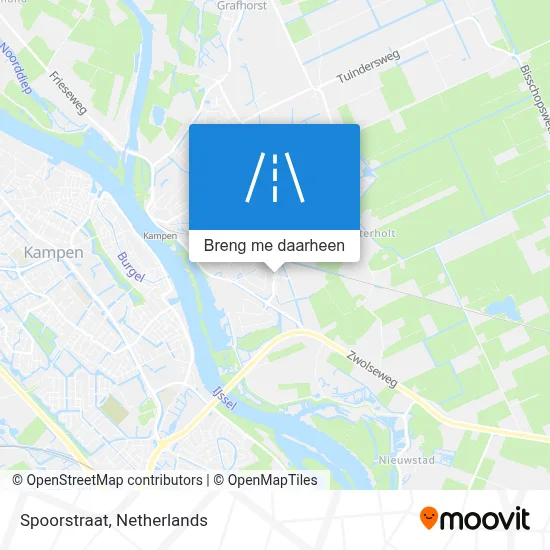 Spoorstraat kaart