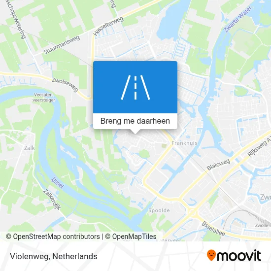 Violenweg kaart