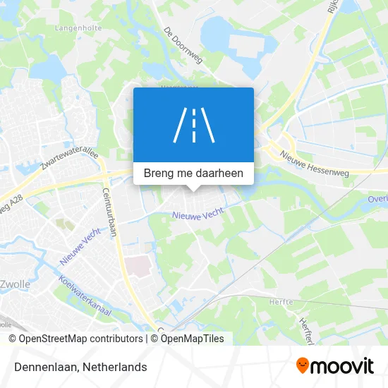 Dennenlaan kaart