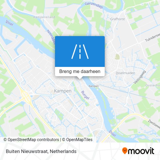 Buiten Nieuwstraat kaart