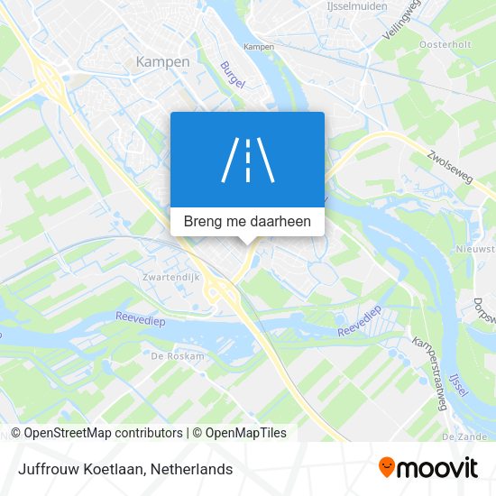 Juffrouw Koetlaan kaart