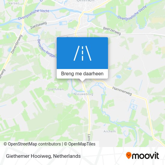Giethemer Hooiweg kaart