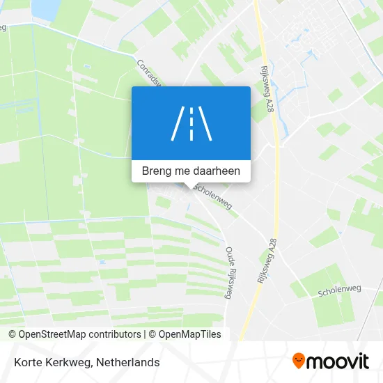Korte Kerkweg kaart