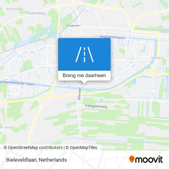 Bieleveldlaan kaart