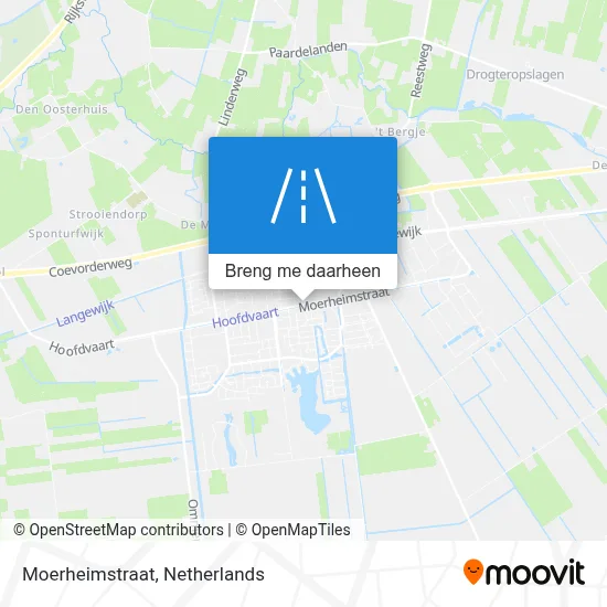 Moerheimstraat kaart