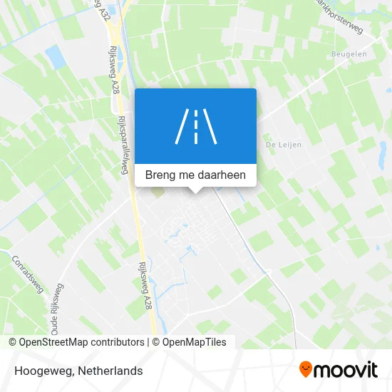 Hoogeweg kaart