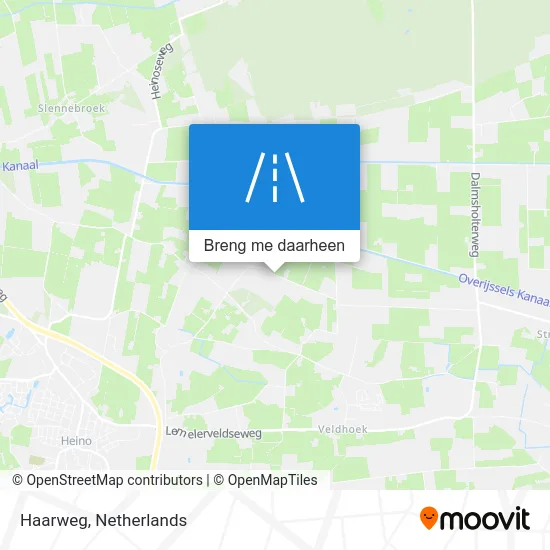 Haarweg kaart