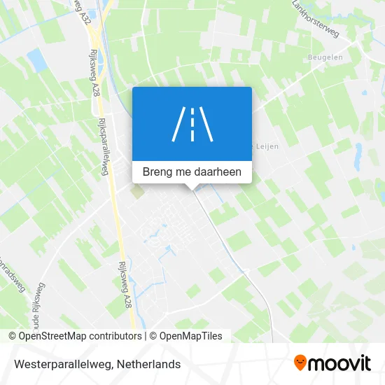 Westerparallelweg kaart