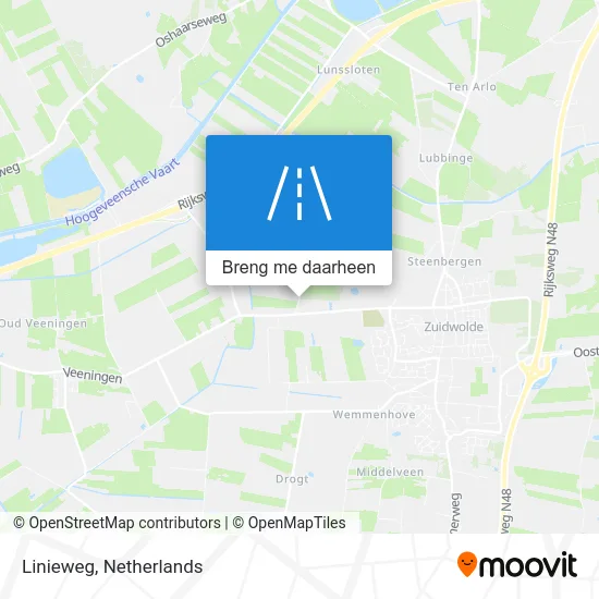 Linieweg kaart