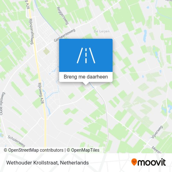 Wethouder Krollstraat kaart