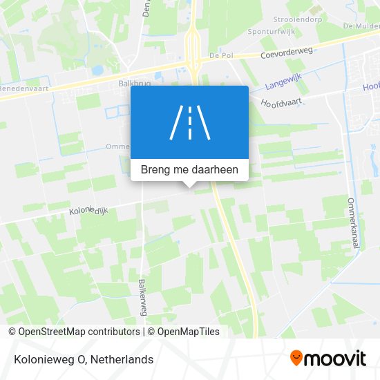 Kolonieweg O kaart