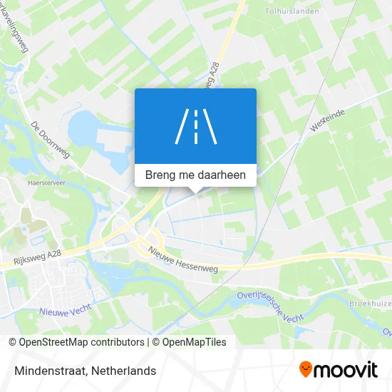 Mindenstraat kaart