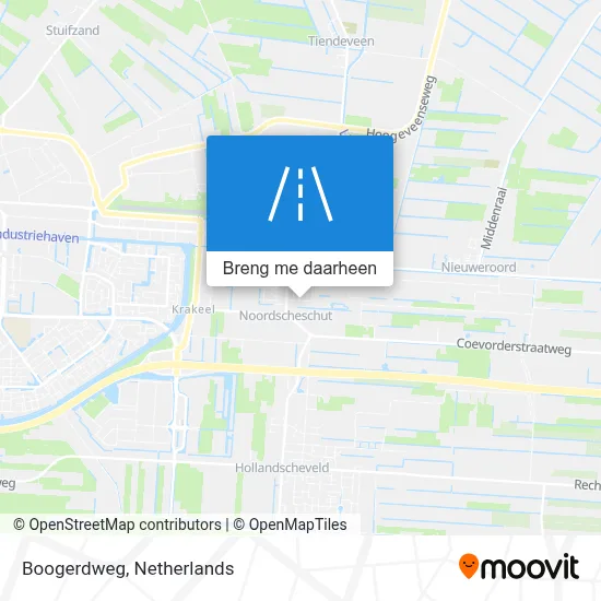 Boogerdweg kaart