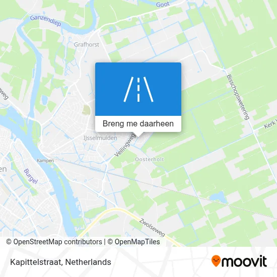 Kapittelstraat kaart