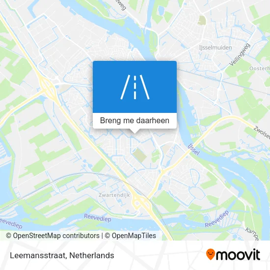 Leemansstraat kaart