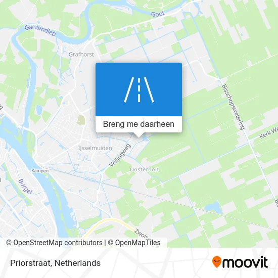 Priorstraat kaart