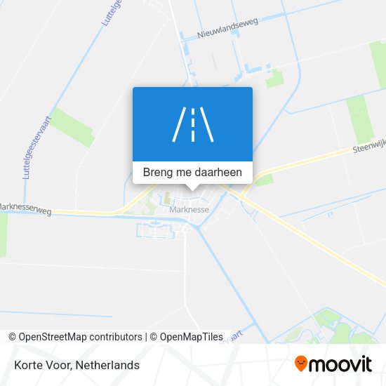 Korte Voor kaart