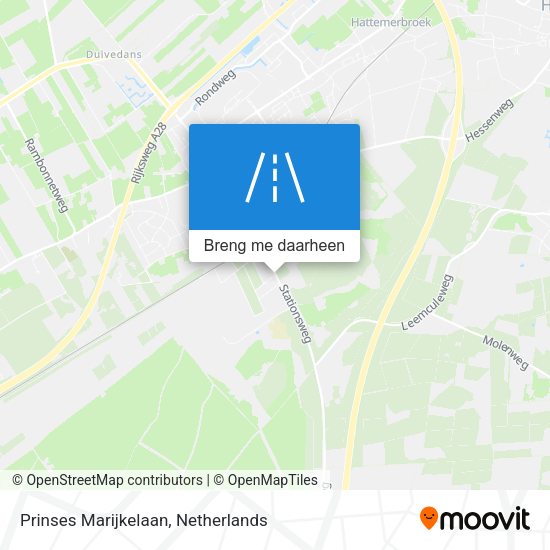 Prinses Marijkelaan kaart