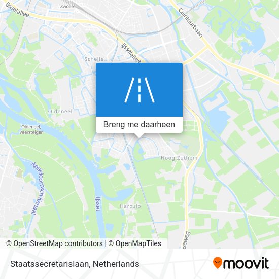 Staatssecretarislaan kaart