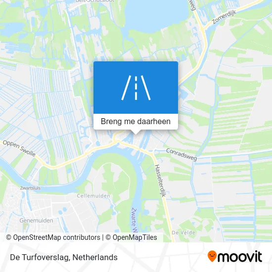 De Turfoverslag kaart