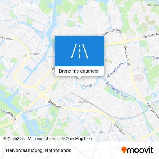 Halvemaansteeg kaart