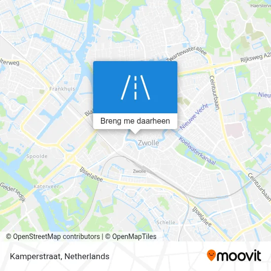 Kamperstraat kaart