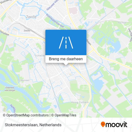 Stokmeesterslaan kaart