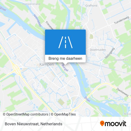Boven Nieuwstraat kaart