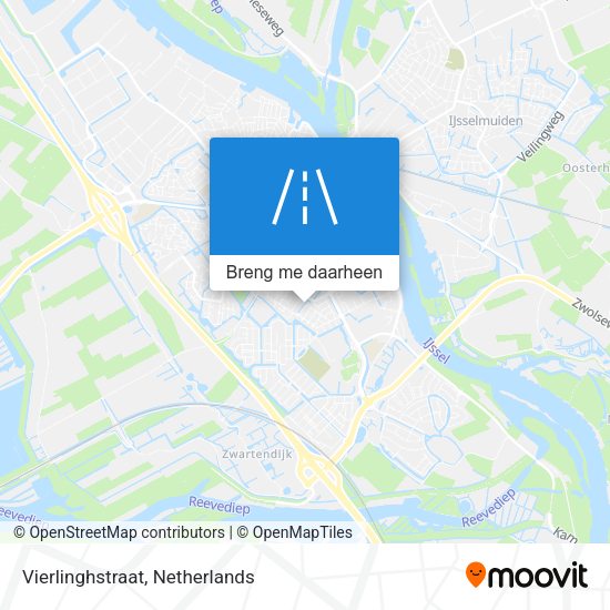 Vierlinghstraat kaart