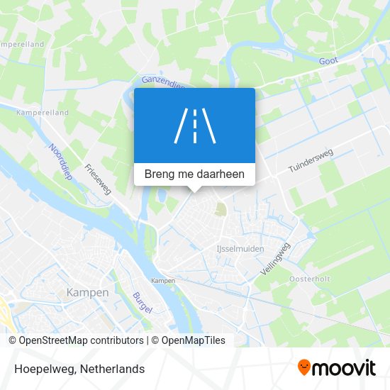 Hoepelweg kaart