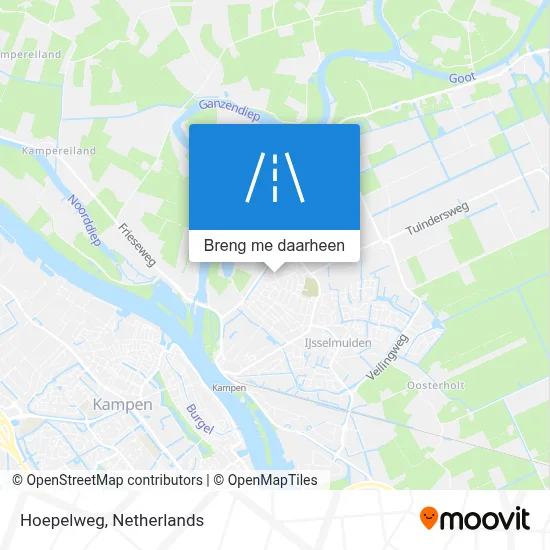 Hoepelweg kaart