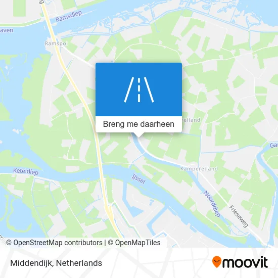 Middendijk kaart