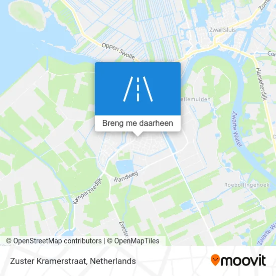 Zuster Kramerstraat kaart