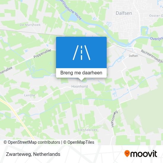 Zwarteweg kaart