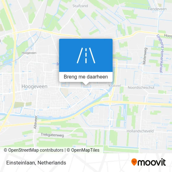 Einsteinlaan kaart