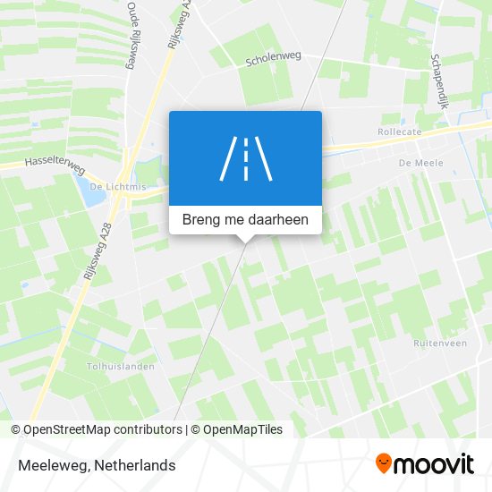 Meeleweg kaart