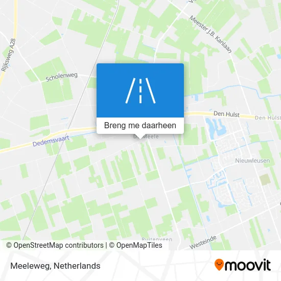 Meeleweg kaart