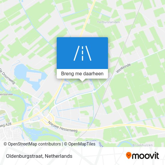 Oldenburgstraat kaart