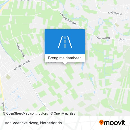 Van Veensveldweg kaart